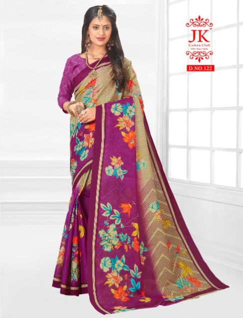 Jk Karishma 1 Casual Daily Wear Cotton Printed Latest Saree Collection